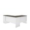 Bestar Norma L-Shaped Desk, Walnut Grey & White 181420-000035 - alternate 4